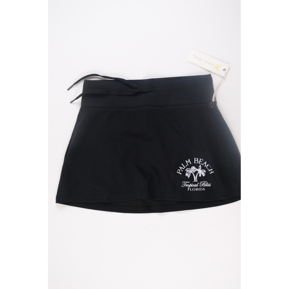 Ocean Drive Womens Skort Palm Beach Tropical Bliss Black Small NWT